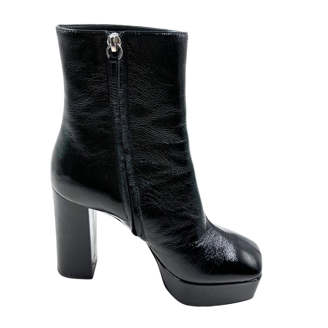 Giuseppe Zanotti 37.5 Black Leather Booties