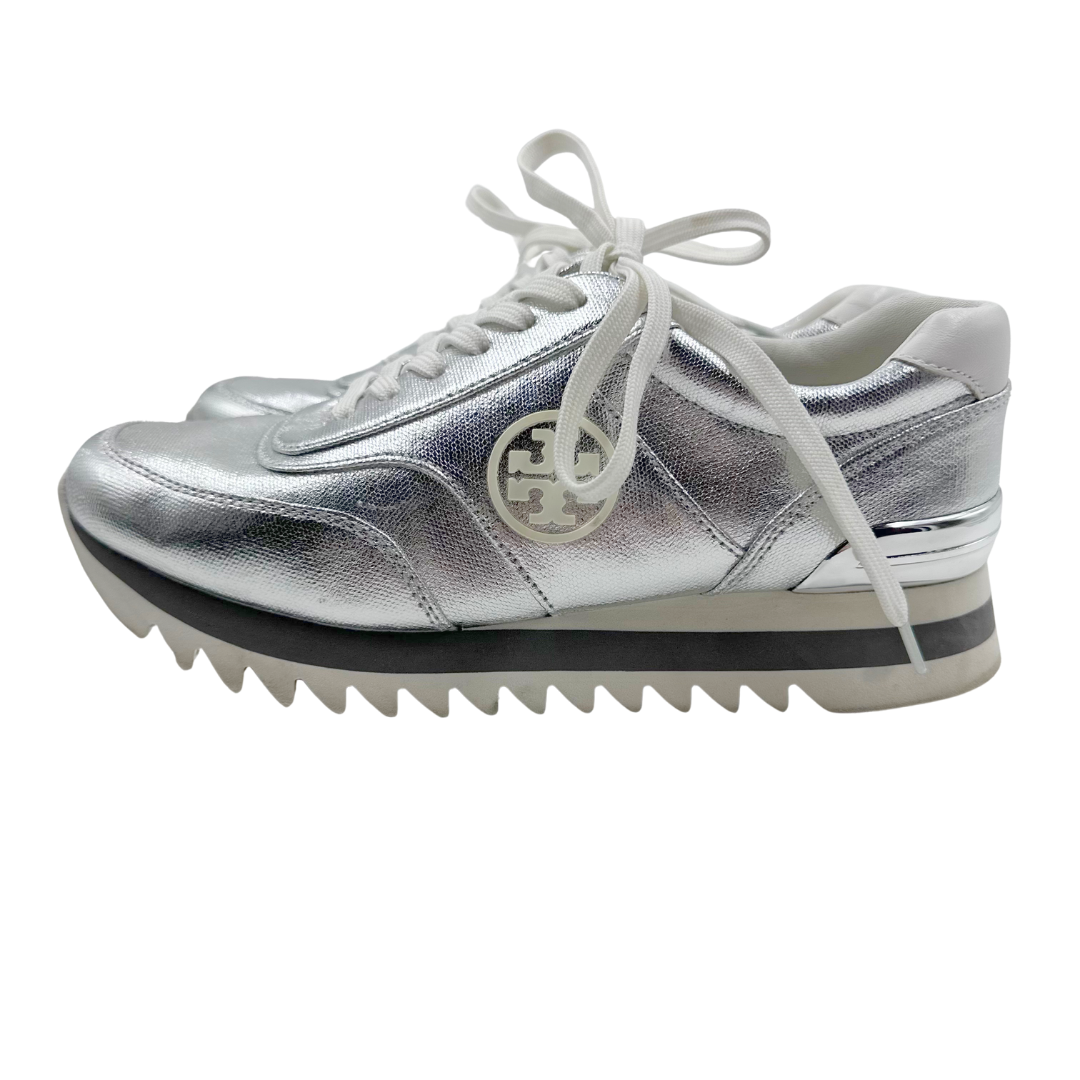 Tory Burch 7 Silver Sneakers – Chic Consignment LLC