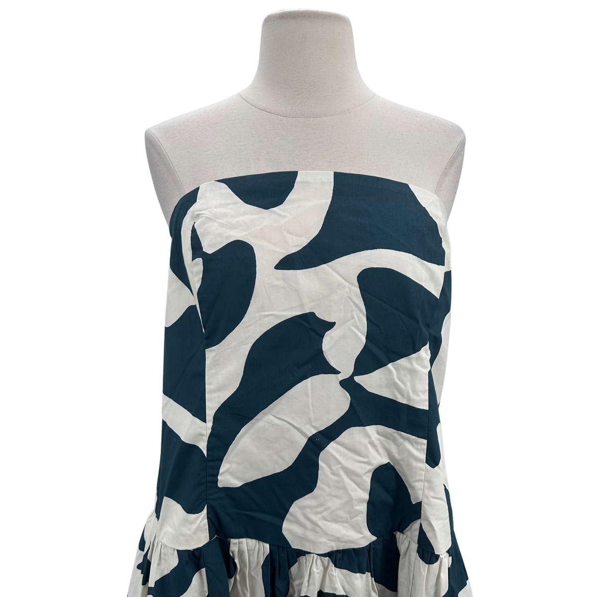 Abercrombie + Fitch White/Green Dress
