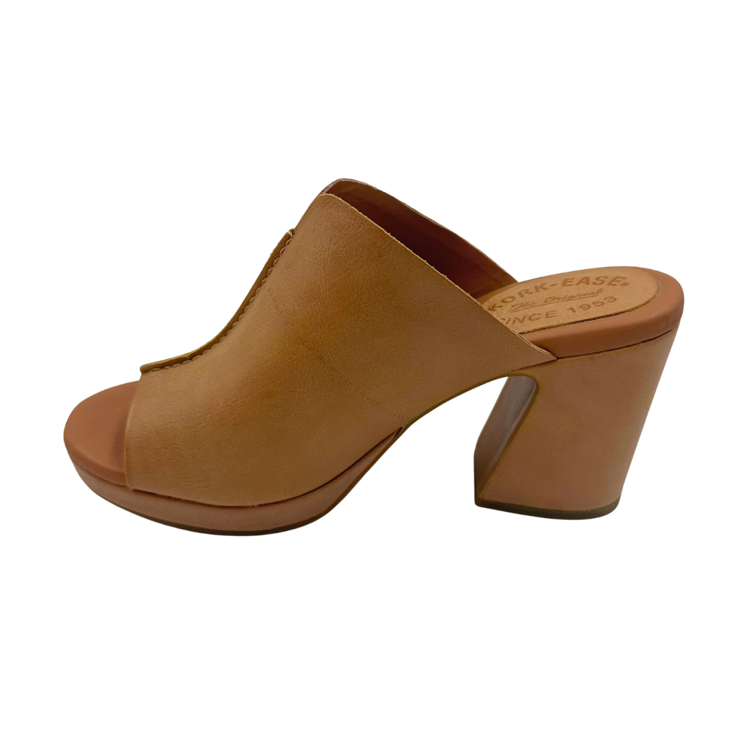 Kork Ease 8 Tan Leather Heels
