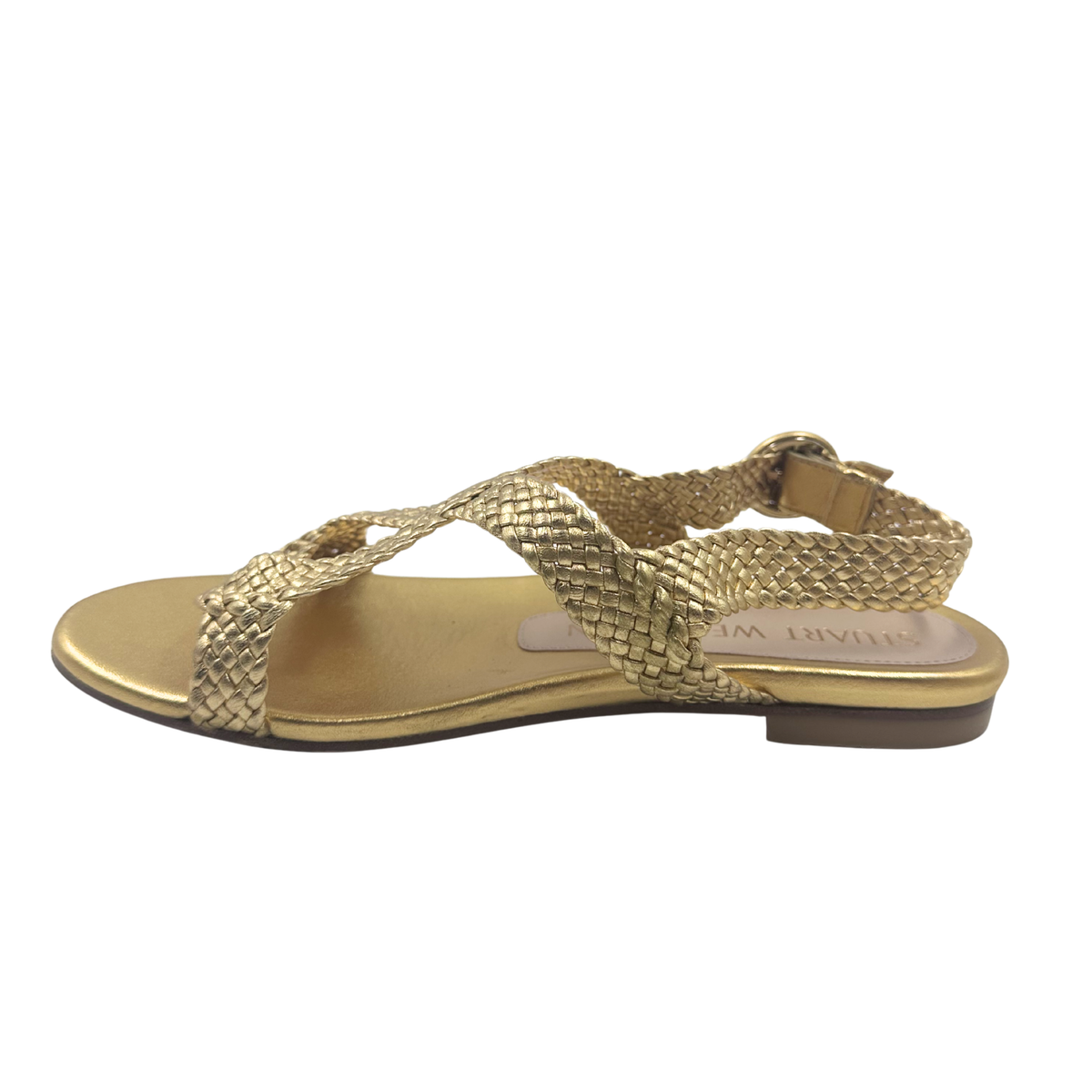 Stuart Weitzman 7 Gold Sandals