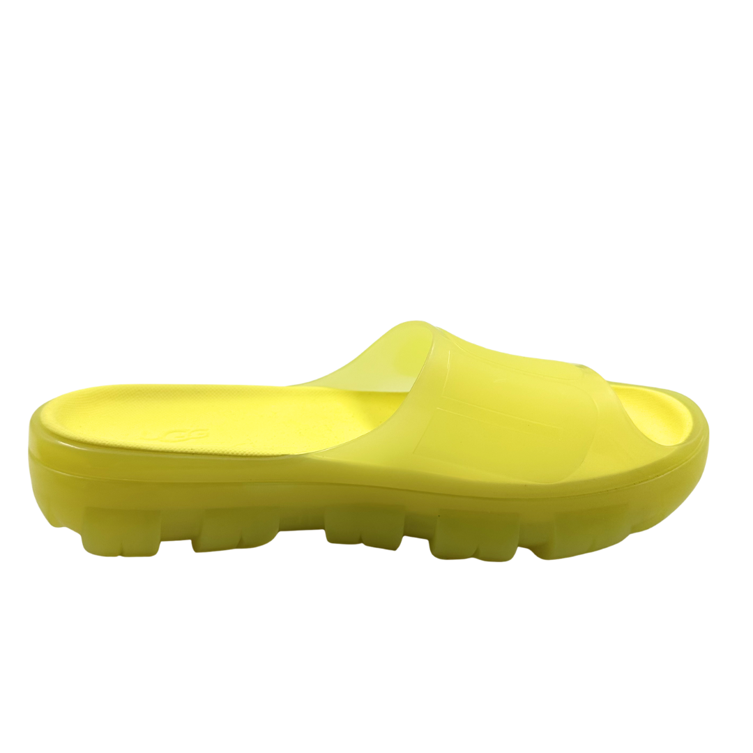 Ugg 8 Neon Yellow Jella Slides