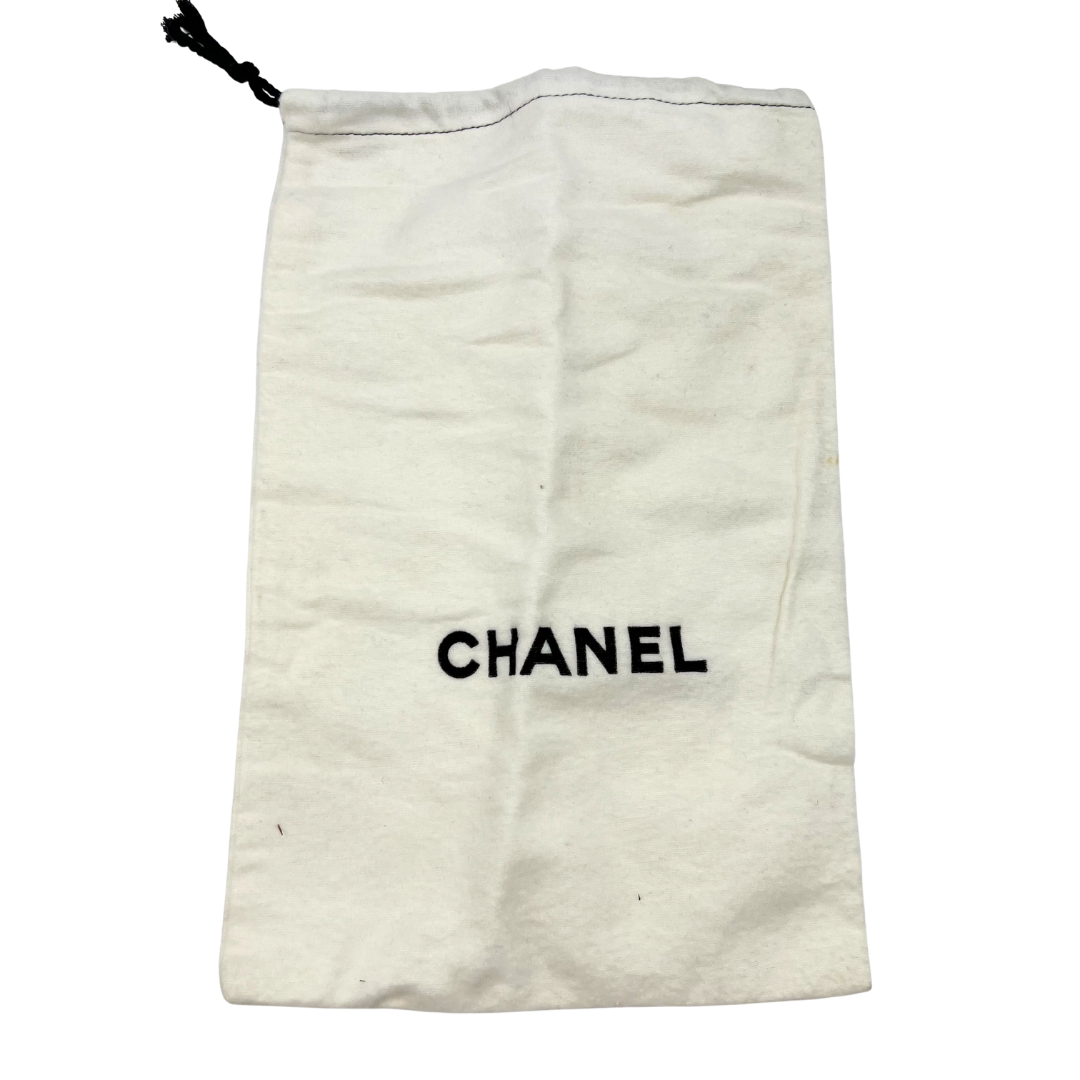 Chanel 8 38 Blue Leather Flats