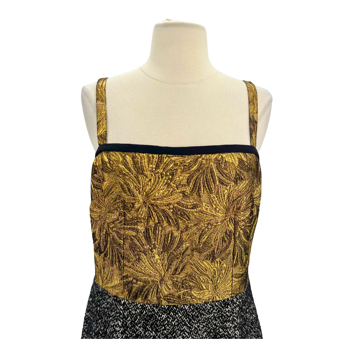 Dolce & Gabbana Bronze/Black Evening Dress