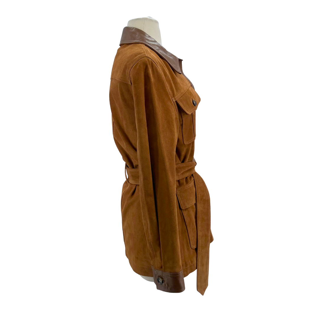 Nili Lotan Brown Suede Jacket
