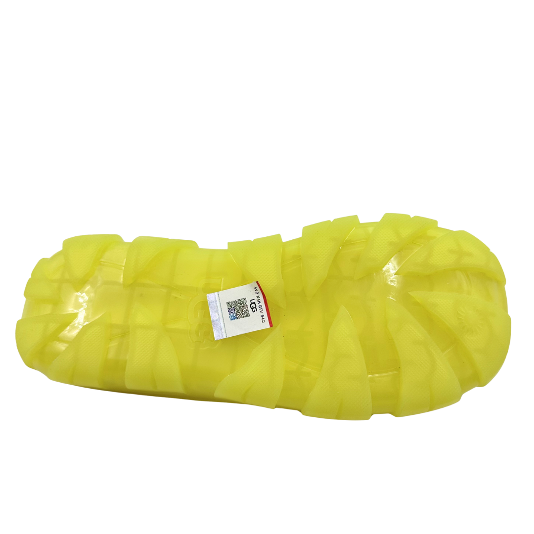 Ugg 8 Neon Yellow Jella Slides