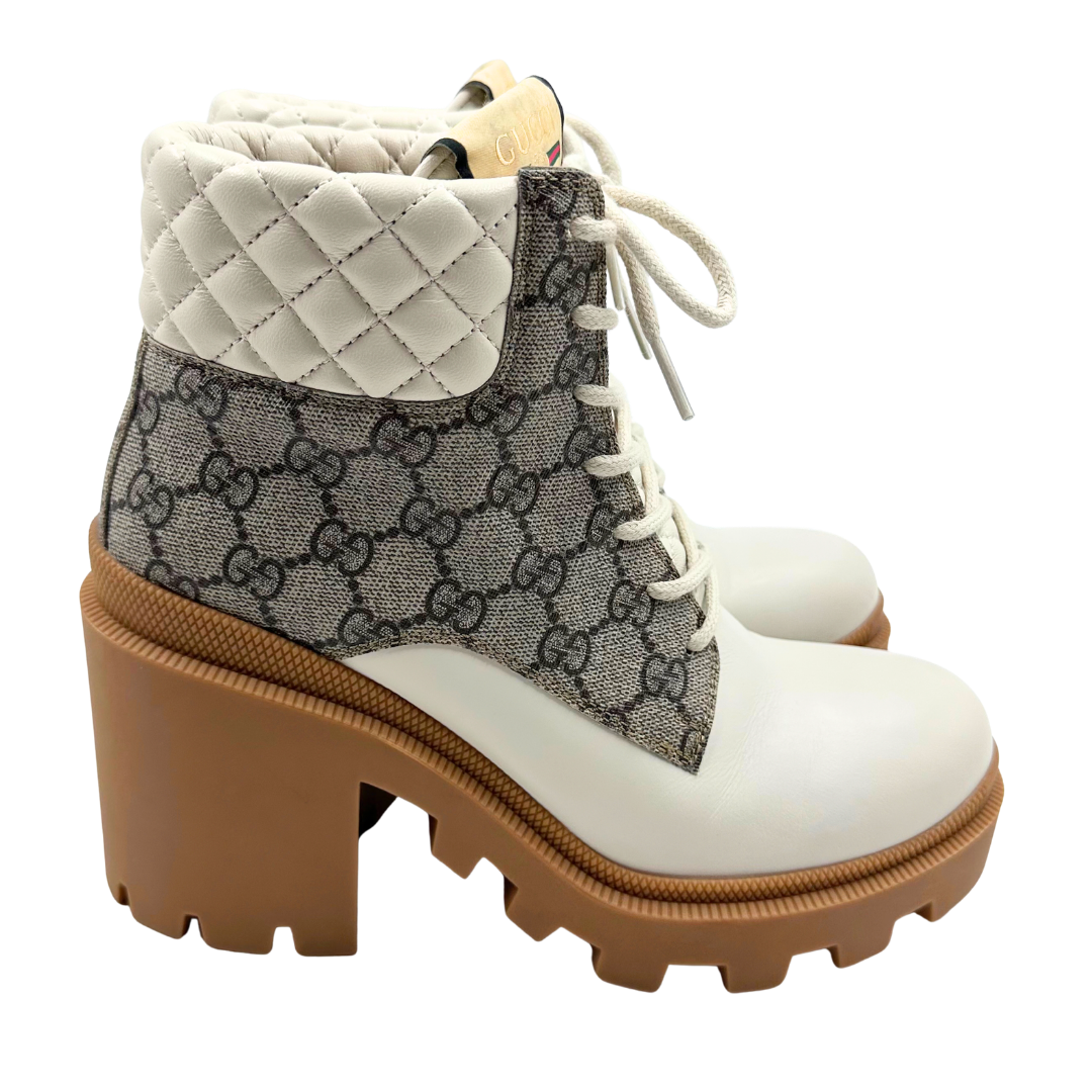 Gucci 39.5 Cream Boots