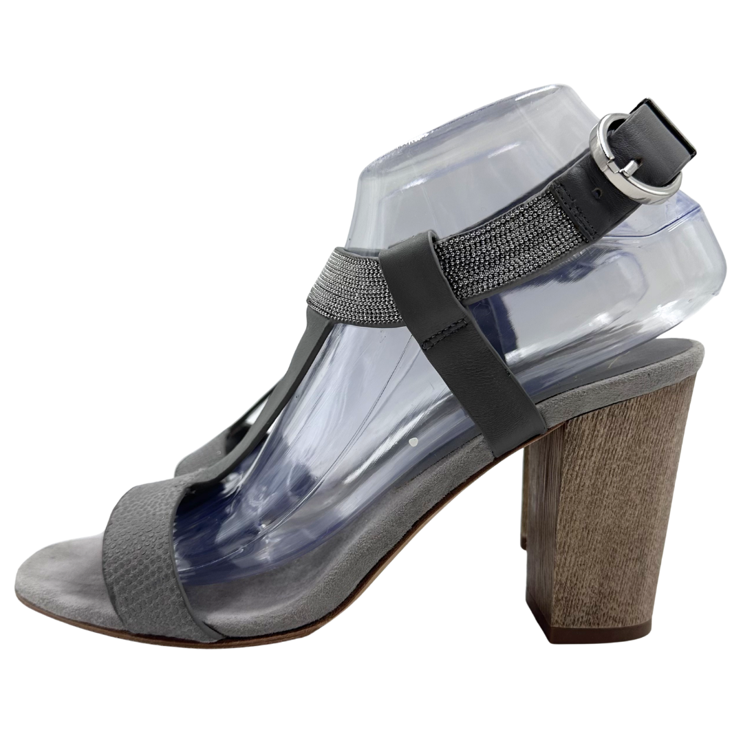 Lola Cruz 39 Grey Sandals