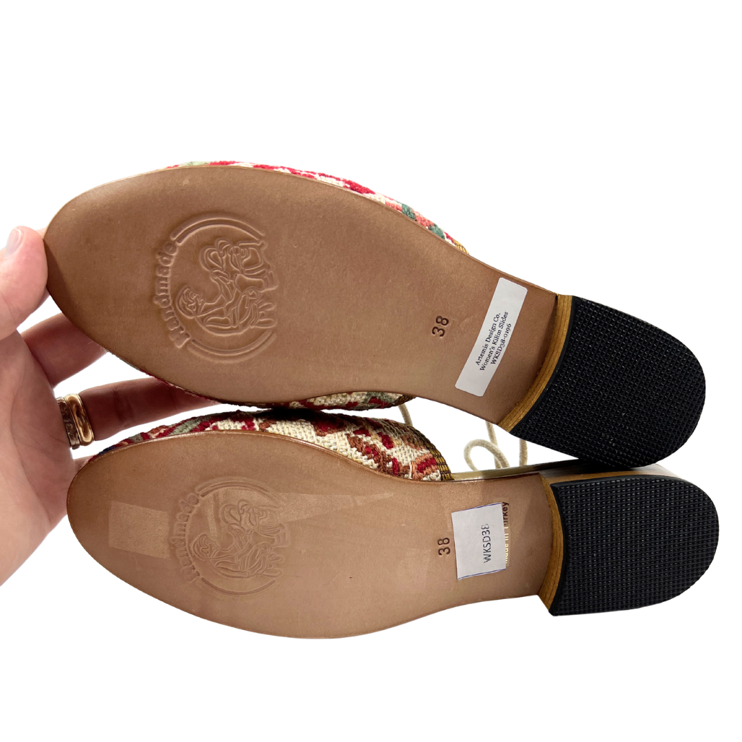 Artemis Design Co 38 Red/Multi Slip Ons