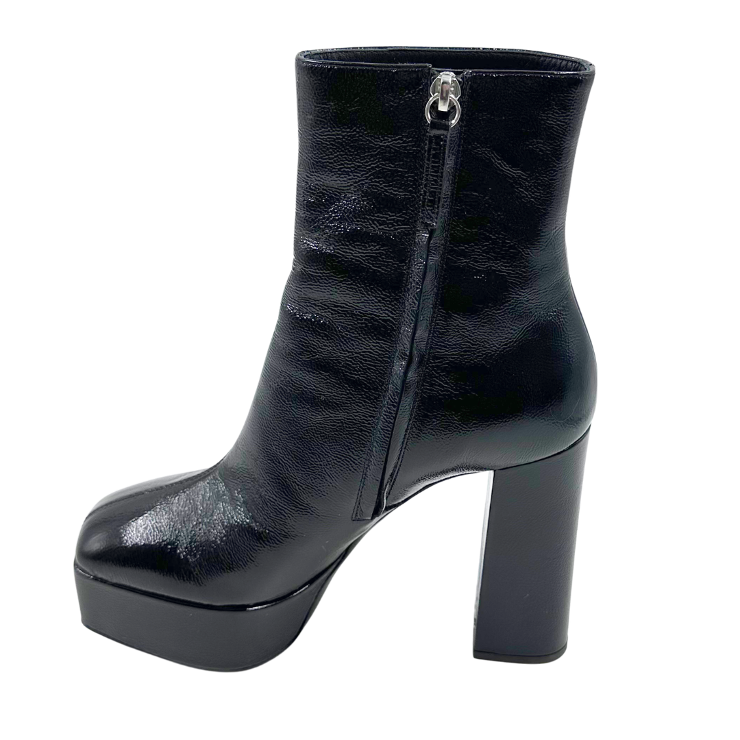 Giuseppe Zanotti 37.5 Black Leather Booties