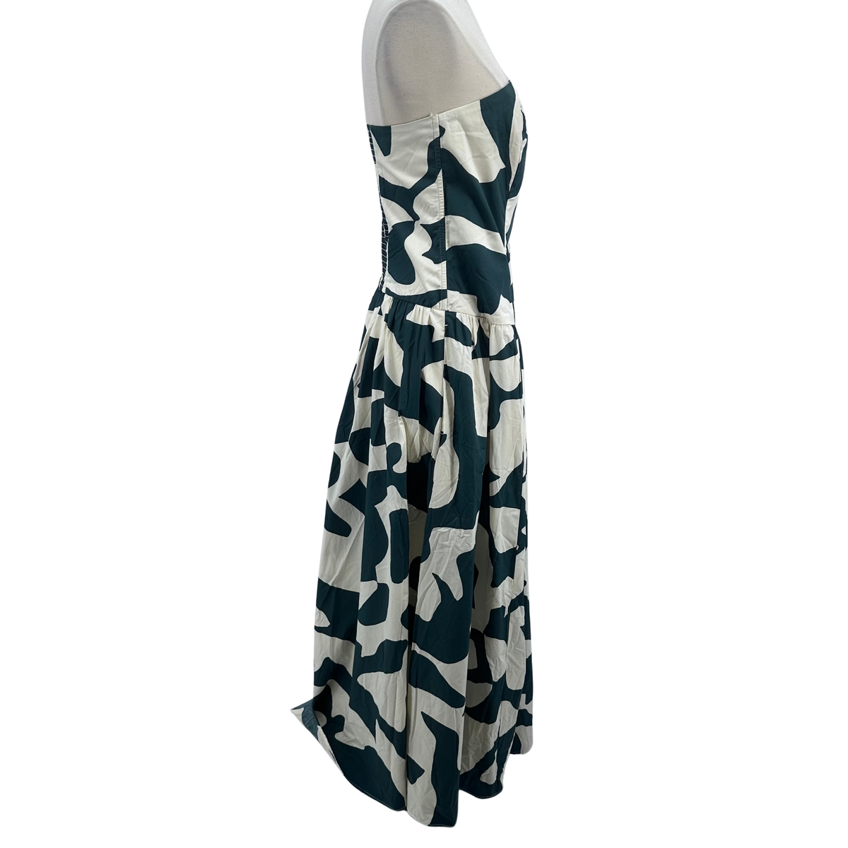 Abercrombie + Fitch White/Green Dress