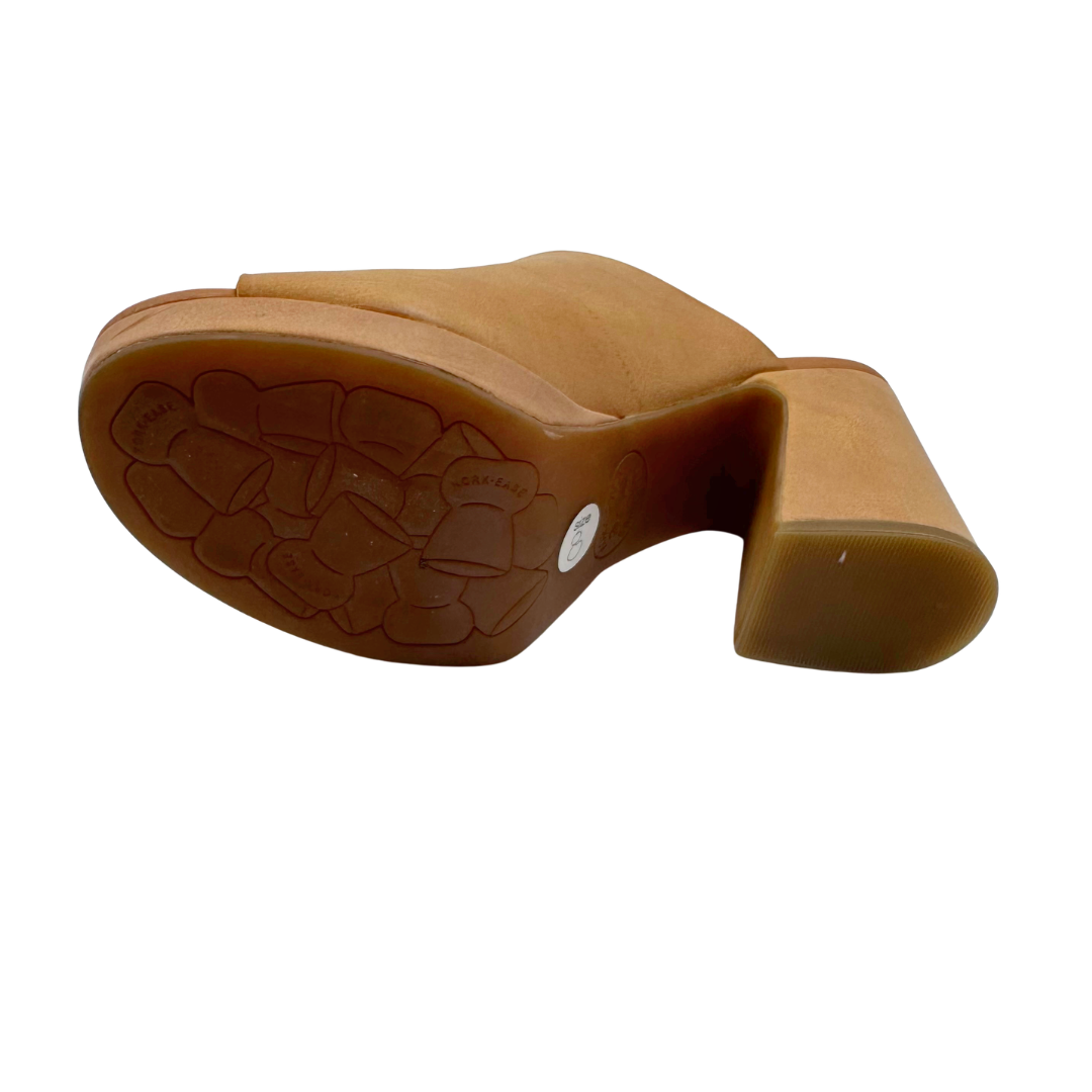Kork Ease 8 Tan Leather Heels