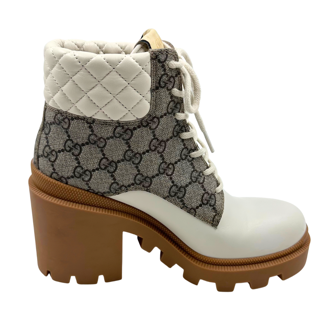 Gucci 39.5 Cream Boots