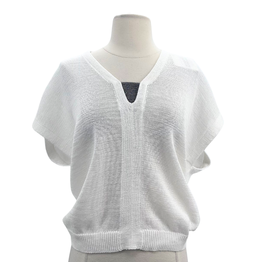 Brunello Cucinelli Size XS White Sweater