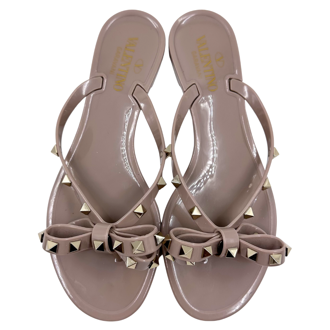 Valentino Garavani 8 39 Light Brown Rubber Jely