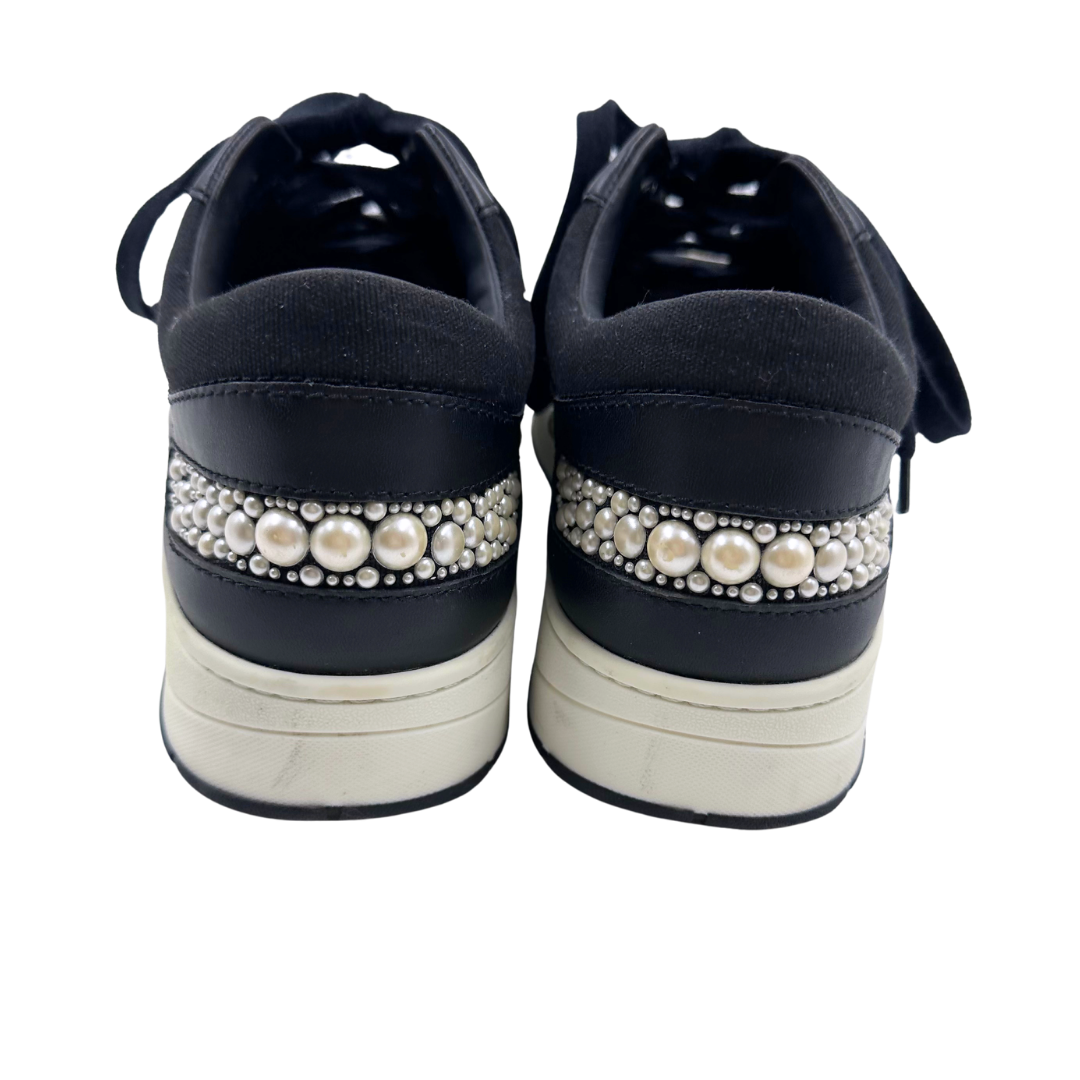 Jimmy Choo 38 Black/White Sneakers