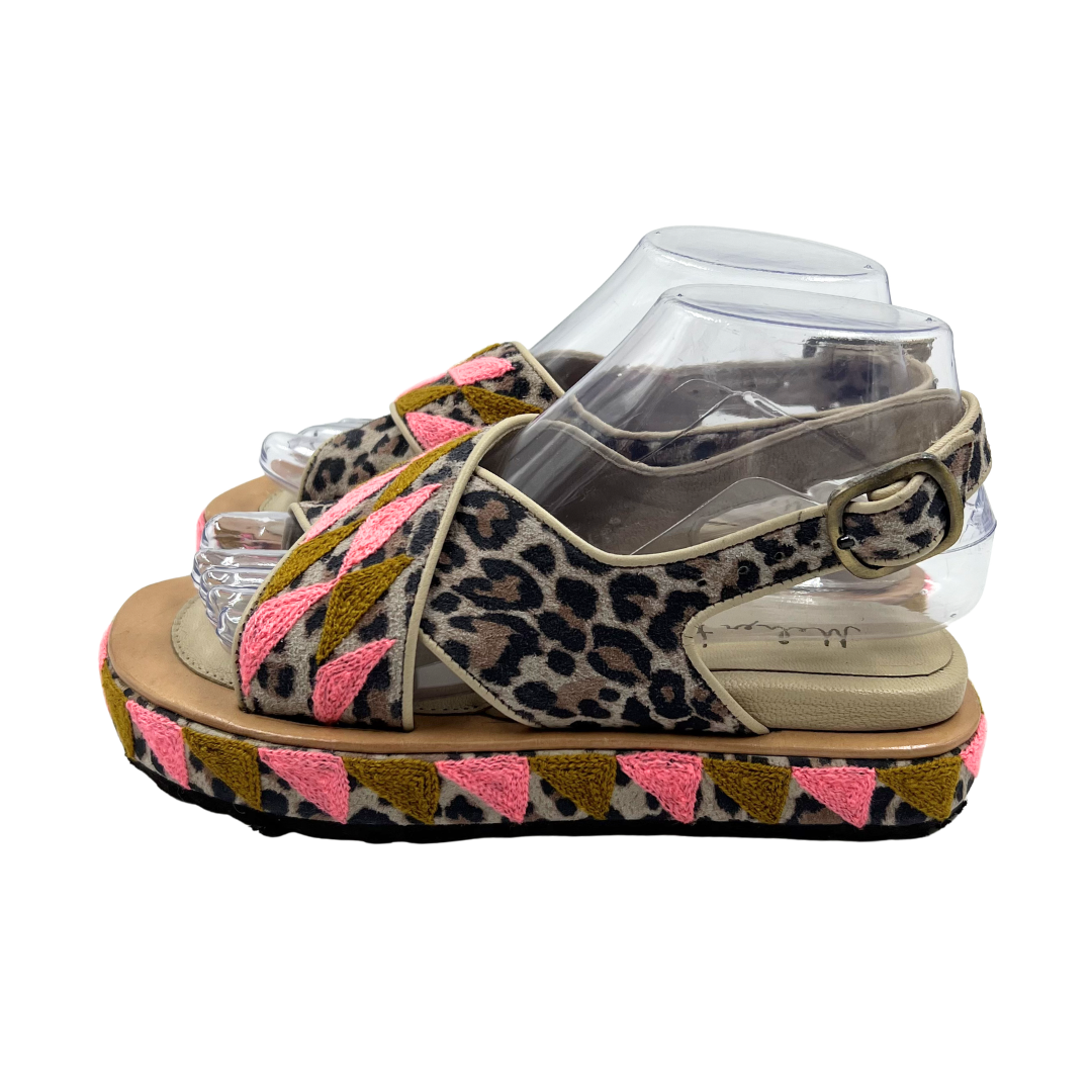 Mehar Kakalia 6.5 Multi-Color Leather/Textile Sandals