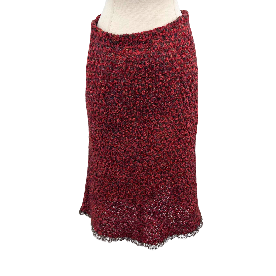 Chanel Orange Multi Skirt