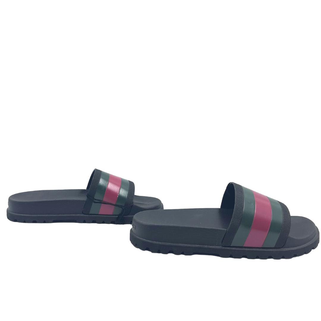 Gucci 9 Black Slides