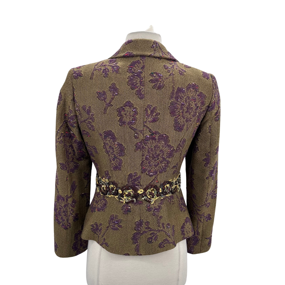 Etro Olive/Purple Blazer