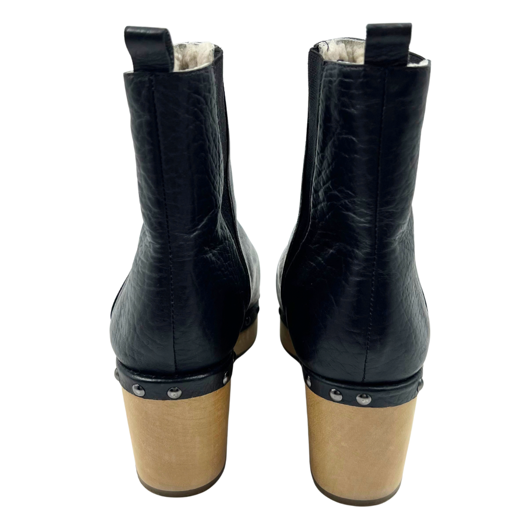 the odells 9 40 Black/Tan Leather Clogs