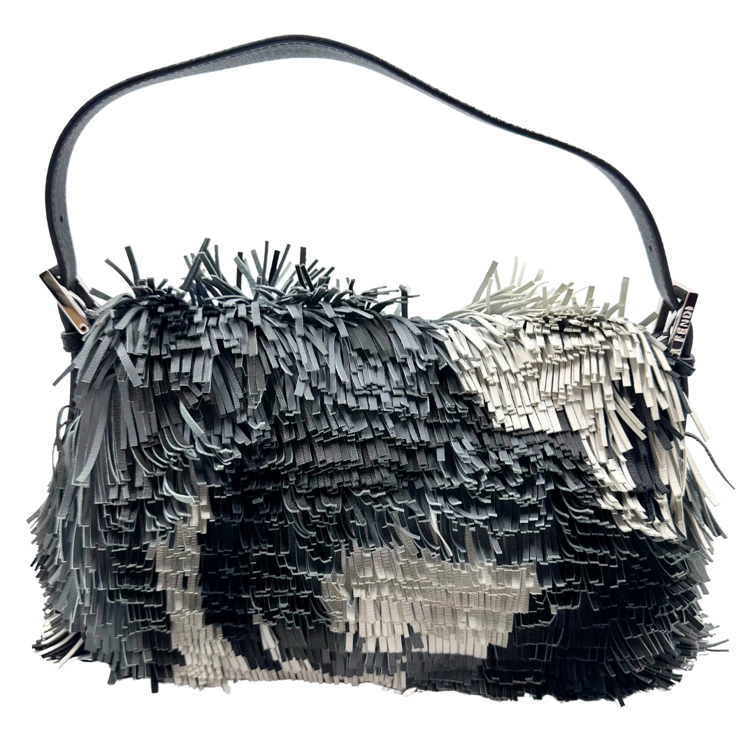 Fendi The Fringed Leather Baguette