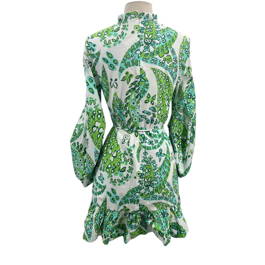 Staud White/Green Dress