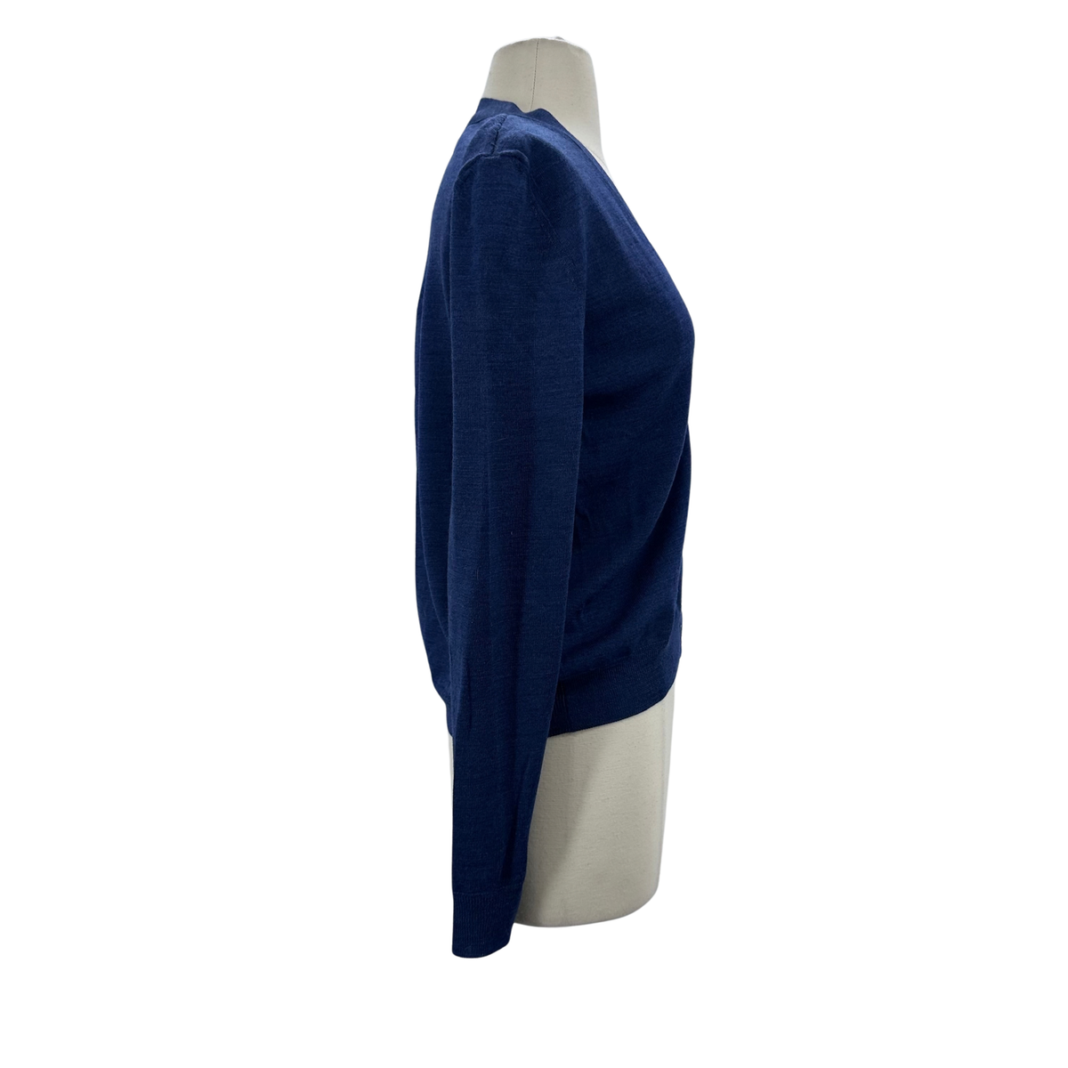 GWYN Size M Indigo Wool Cardigan