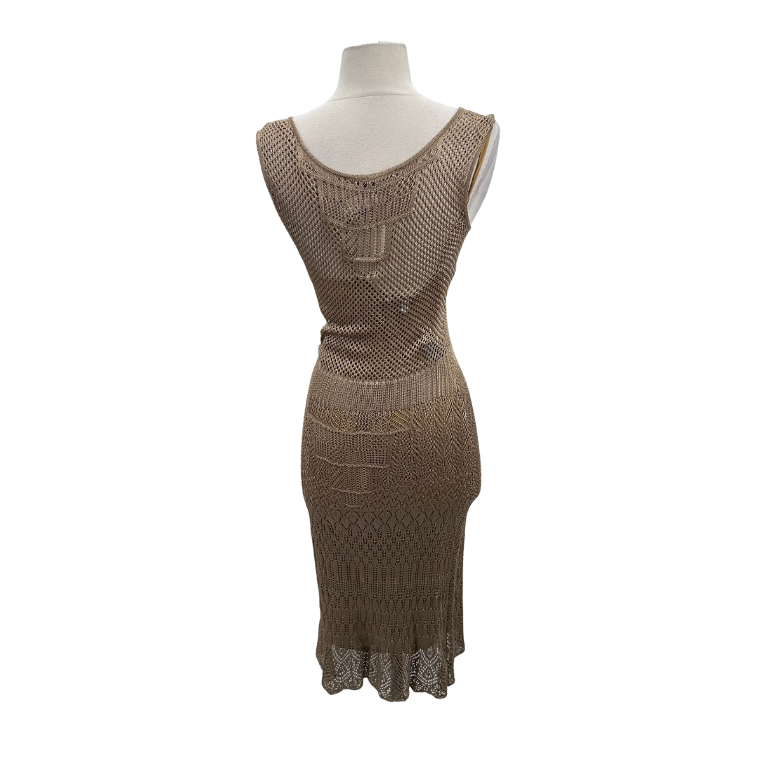 st john couture Gold Dress