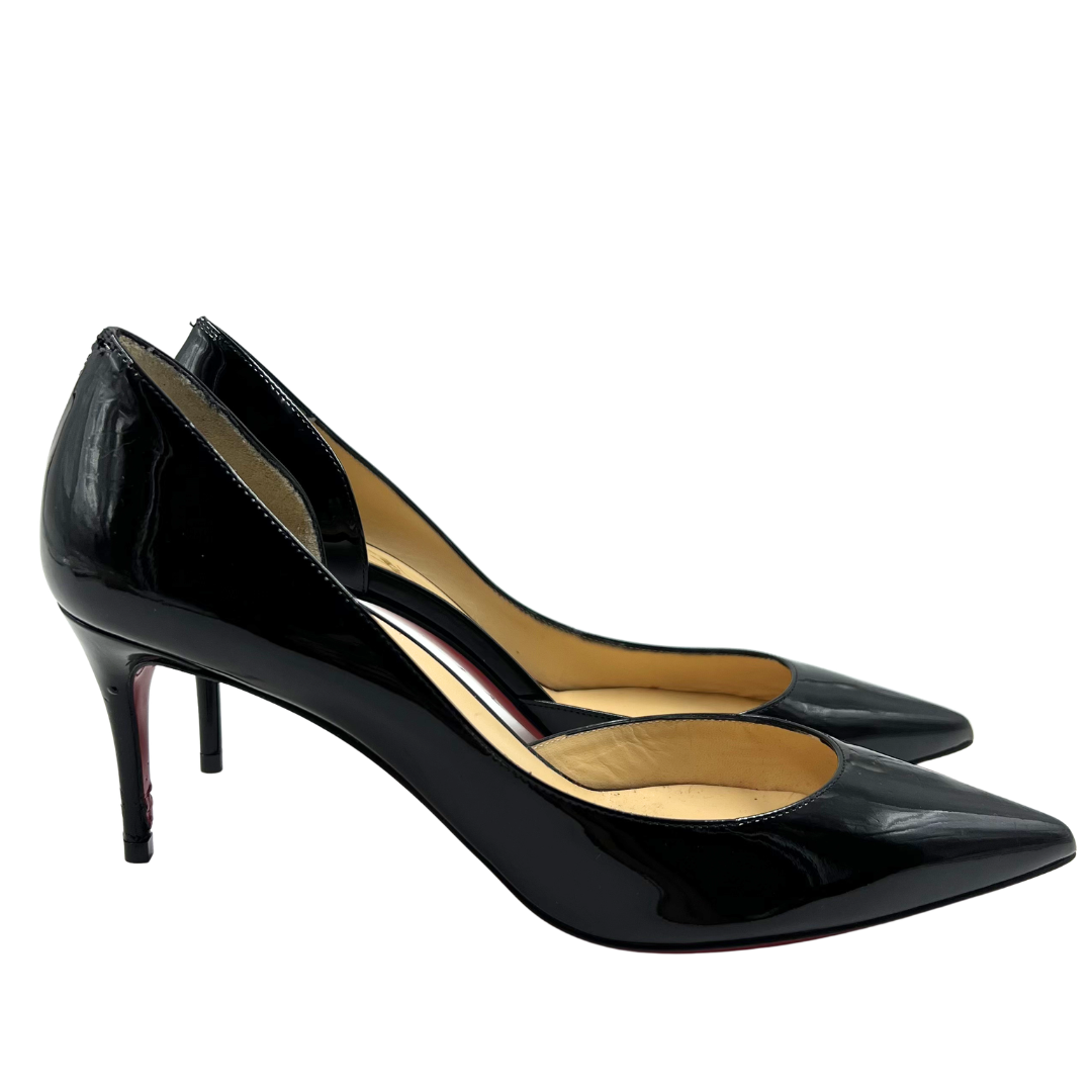 Christian Louboutin 7 38 Black Patent Leather D'Orsay