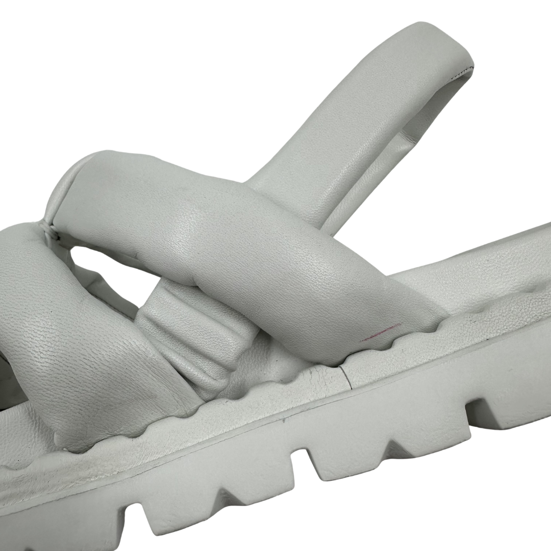Prada 41 White Calzature Donna Sandal