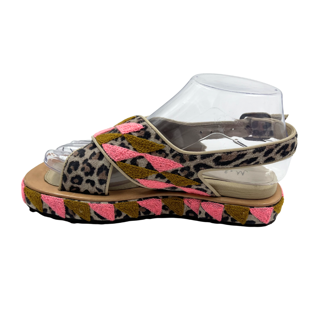 Mehar Kakalia 6.5 Multi-Color Leather/Textile Sandals