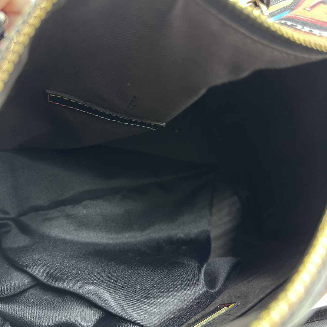 Fendi Multicolor Zucca Spalmati "Forever" Boston Bag