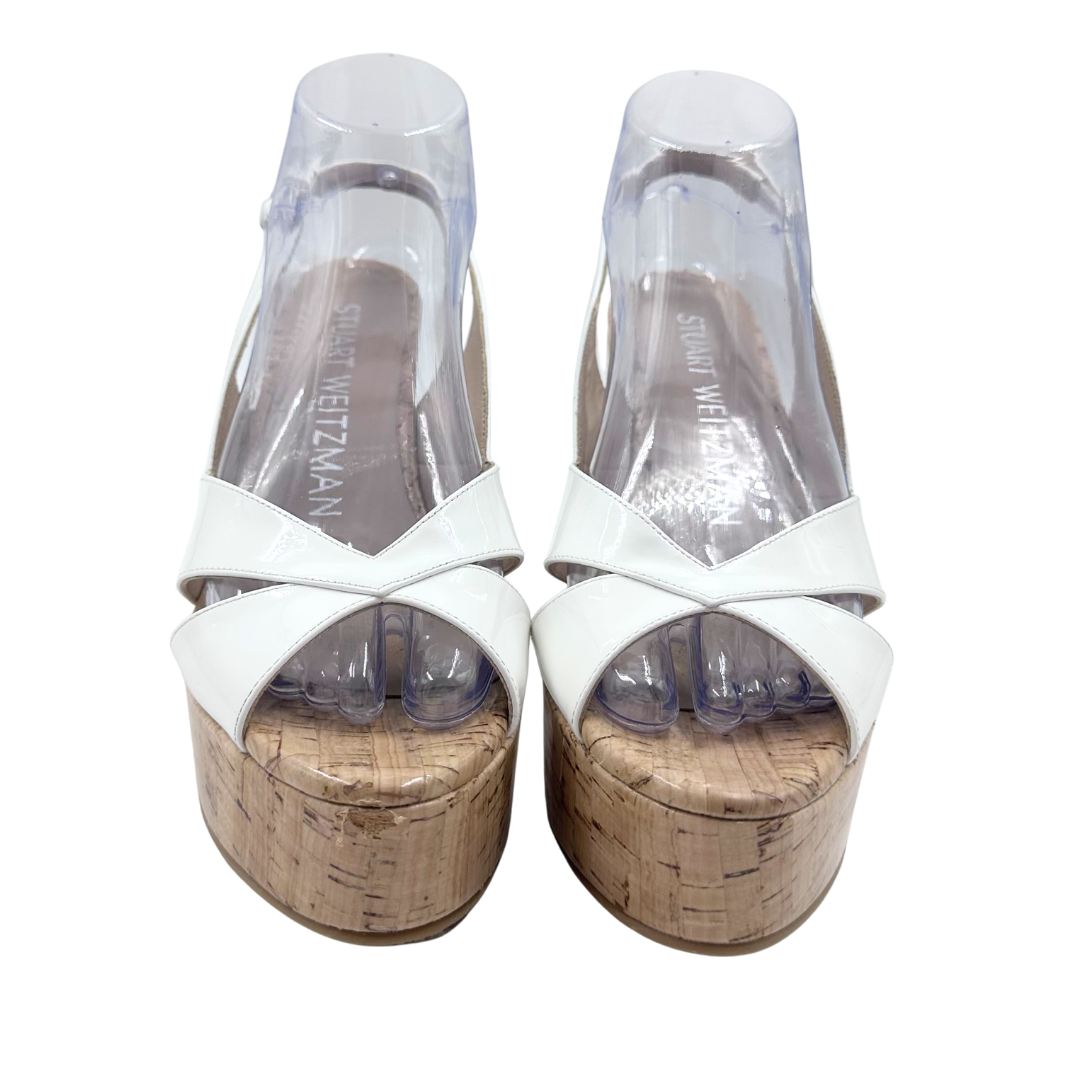 Stuart Weitzman 8 Cream Sandals