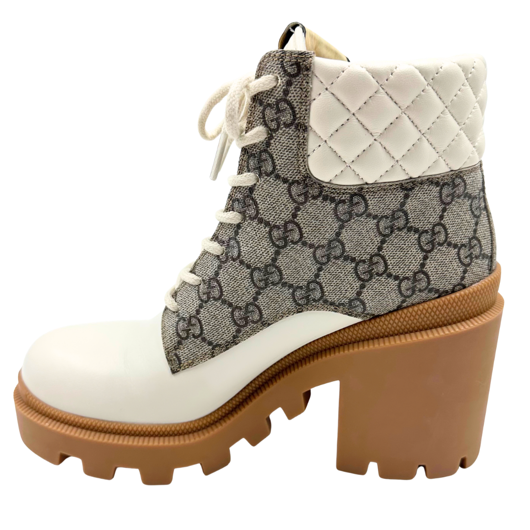 Gucci 39.5 Cream Boots