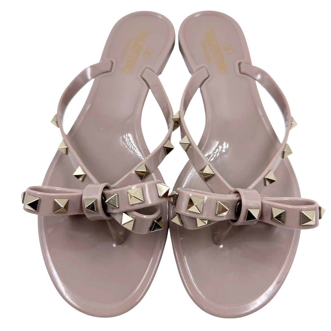 Valentino Garavani 8 39 Light Brown Rubber Jely