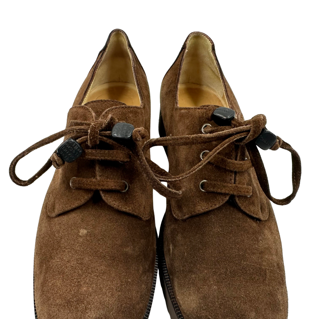 Chanel 7.5 Brown Suede Oxford