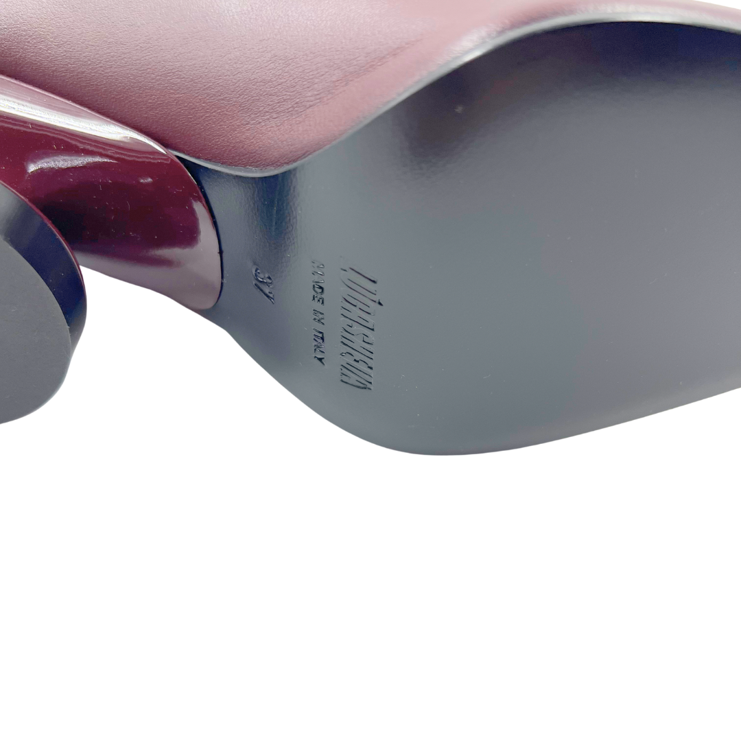 Lucasheva 7 37 Burgundy Leather Boots