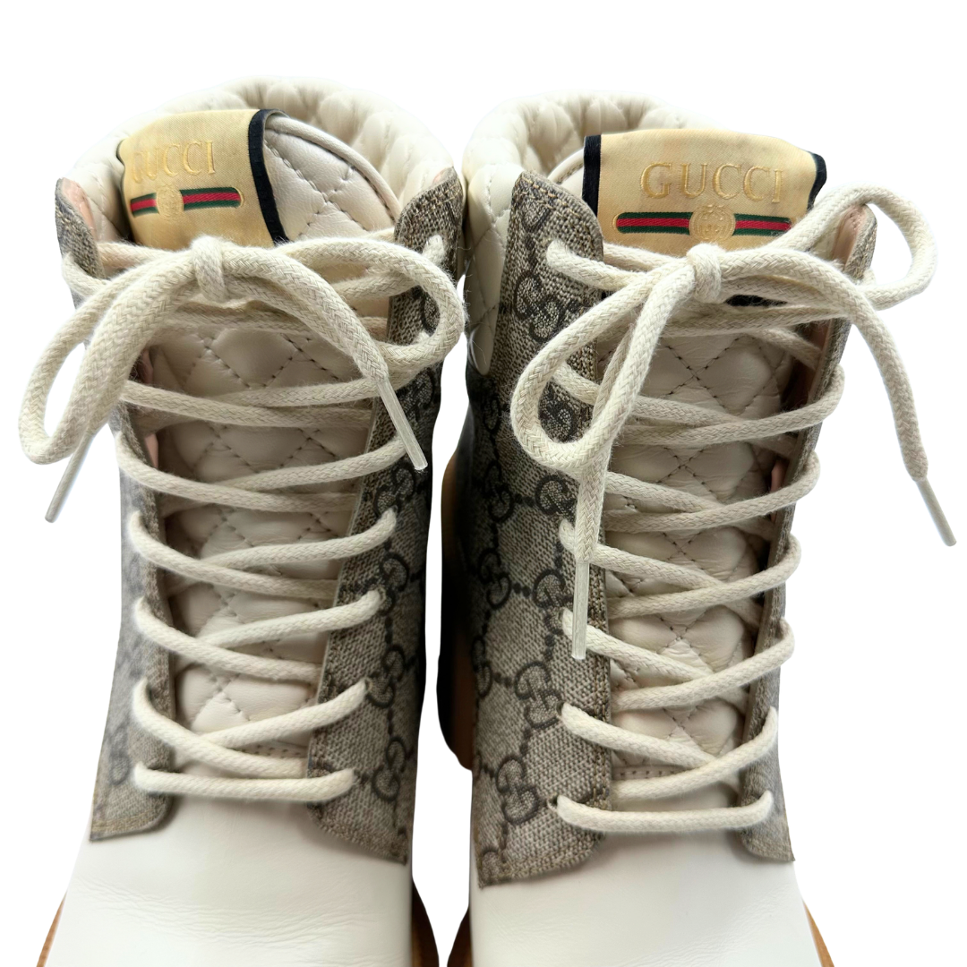 Gucci 39.5 Cream Boots
