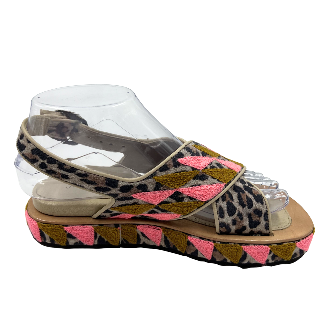 Mehar Kakalia 6.5 Multi-Color Leather/Textile Sandals
