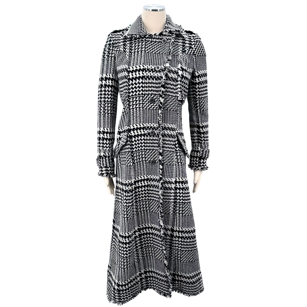 Free People Black/white Coat