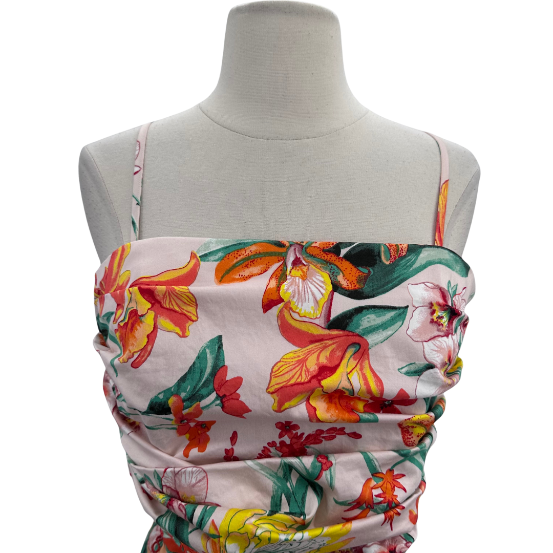 White House Black Market Orange Blouse