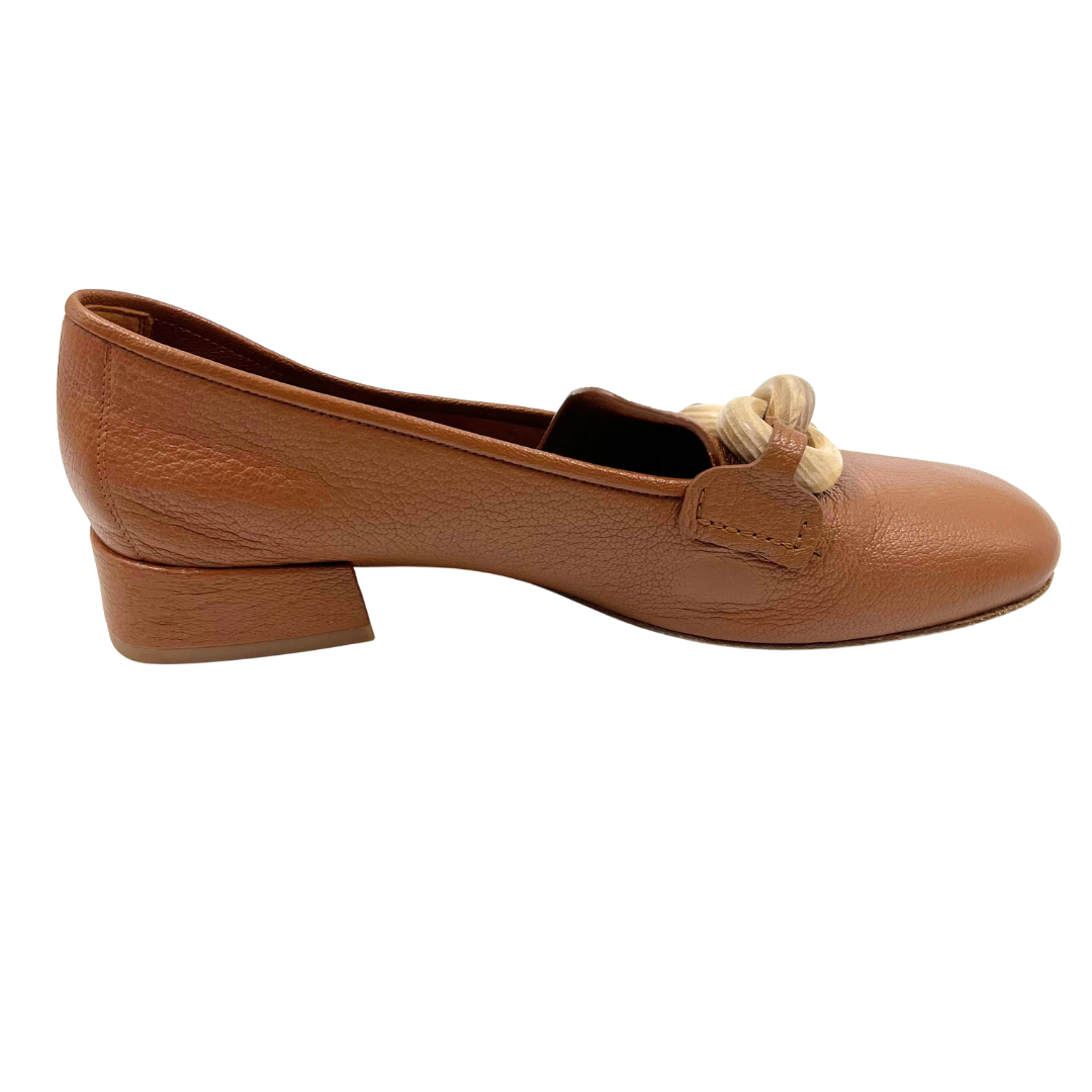 Pedro Garcia 40 Tan Leather Slip Ons