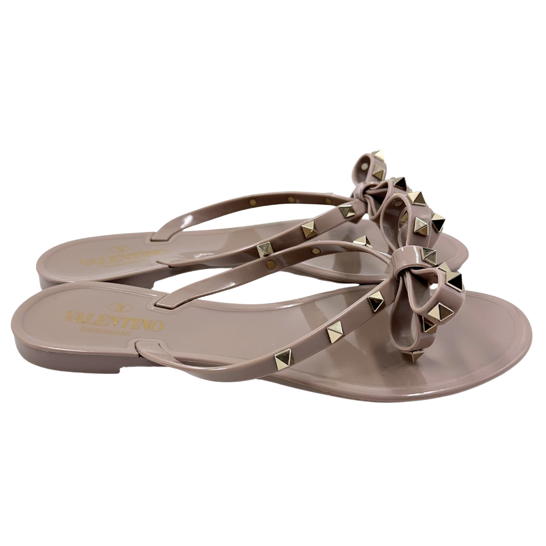 Valentino Garavani 8 39 Light Brown Rubber Jely