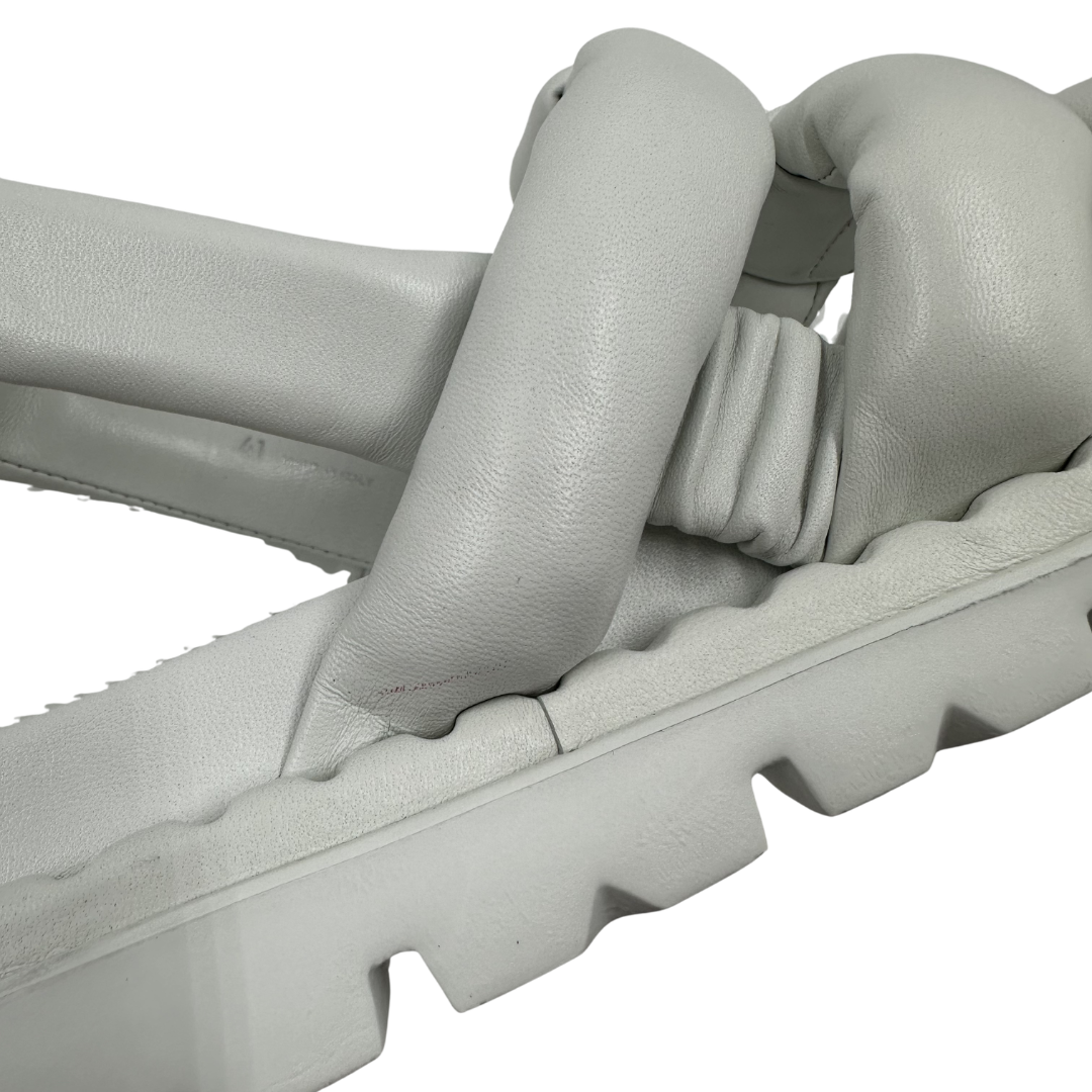 Prada 41 White Calzature Donna Sandal