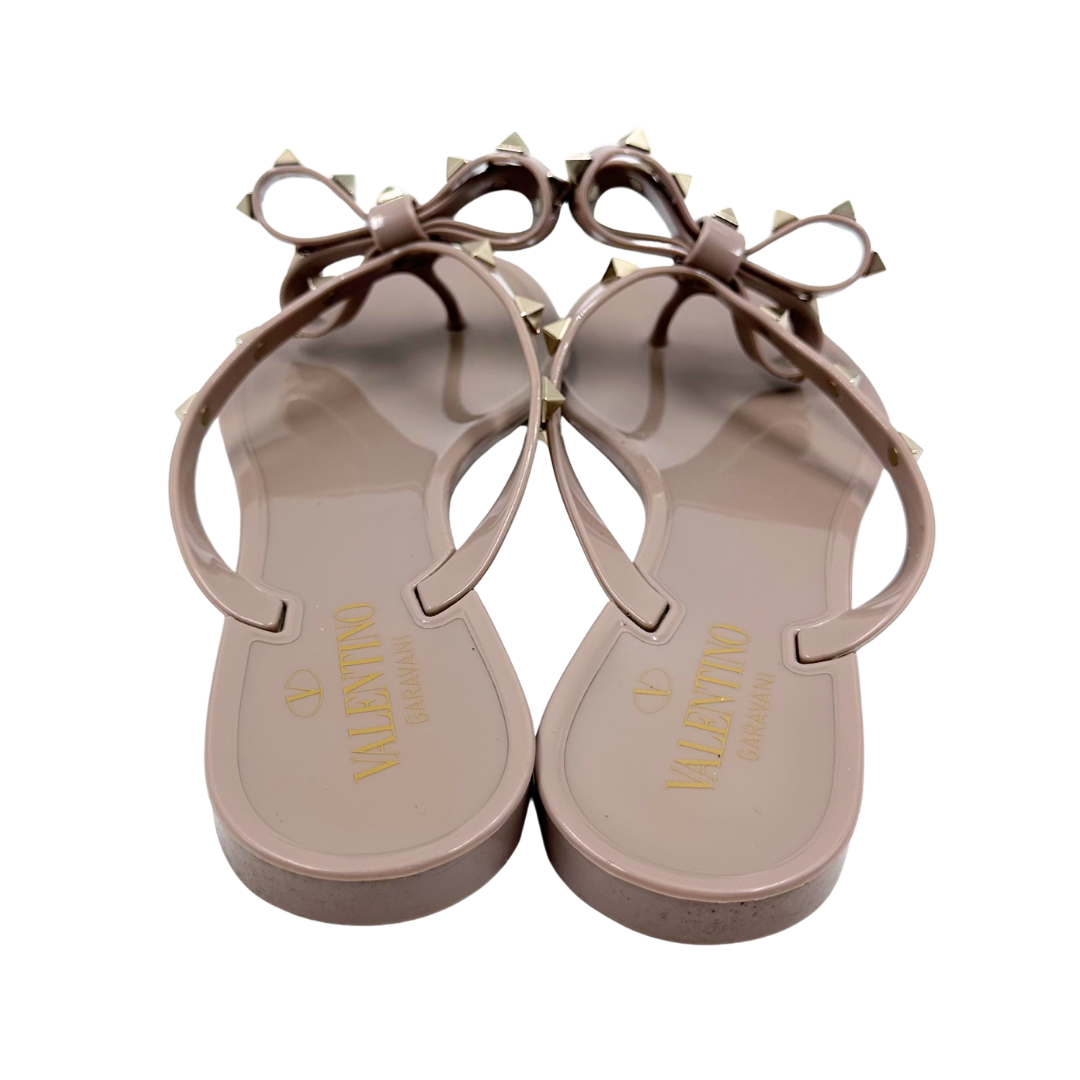 Valentino Garavani 8 39 Light Brown Rubber Jely