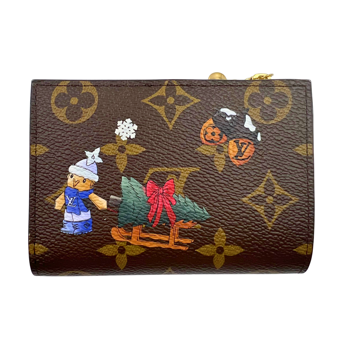 Louis Vuitton Monogram Vivian Snowy Pearl Lisa Wallet