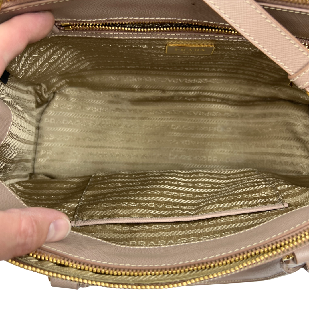 Prada Small Double Zip Galleria Two-way bag