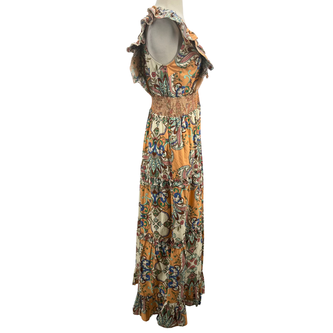 Love the Label Cream Multi Maxi Dress