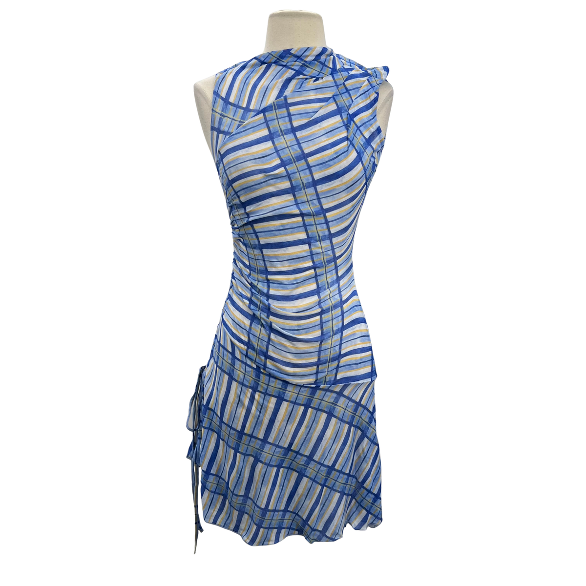 Maku Blue Plaid Dress